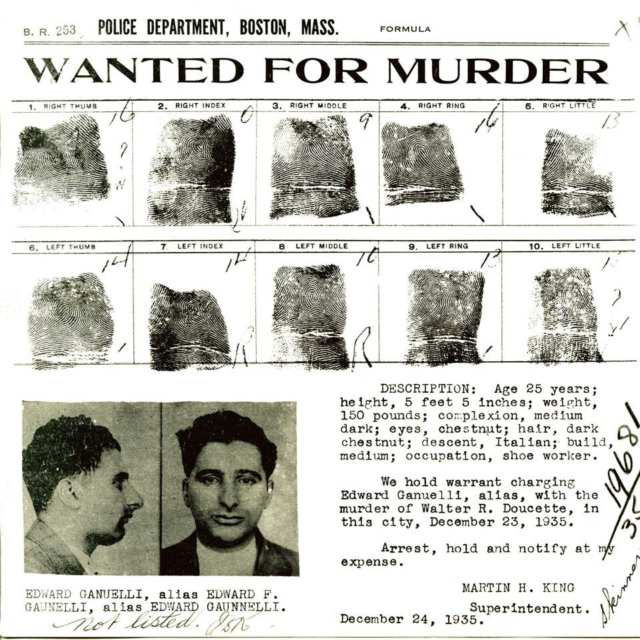 Group of  Nine Boston, Mass. Police Department Wanted Posters, 1932-1935