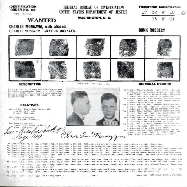 Group of Seven Federal Bureau of Investigation Wanted Posters, 1932-1936