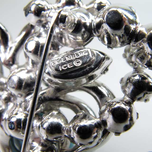 Eisenberg Ice Silver Tone Metal Brooch