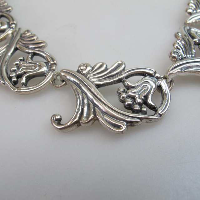 Melesio Rodriguez Mexican 950 Grade Silver Necklace