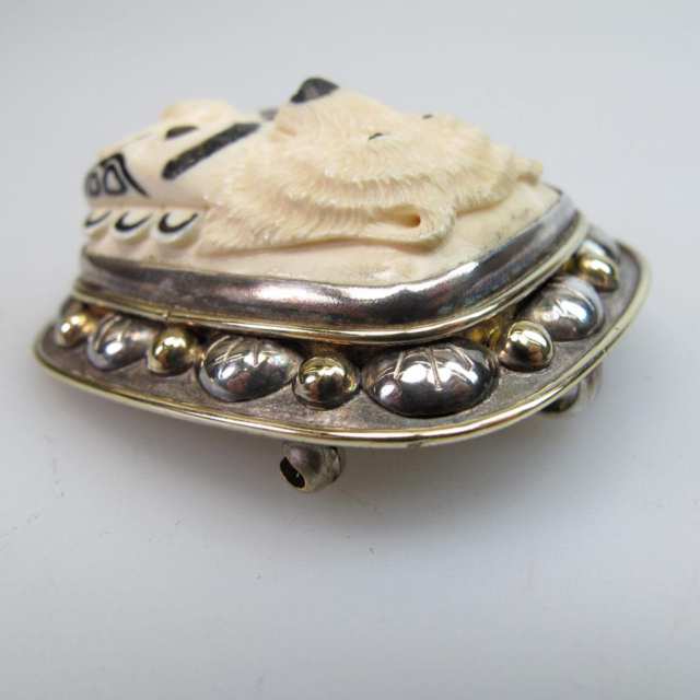 West Coast Indian Sterling Silver Brooch/Pendant