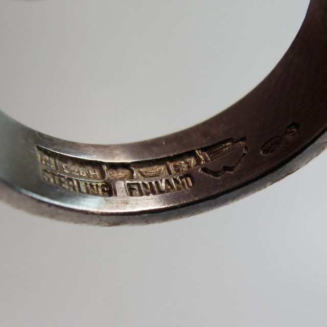 Bjorn Weckstrom Finnish Sterling Silver Ring by Lapponia