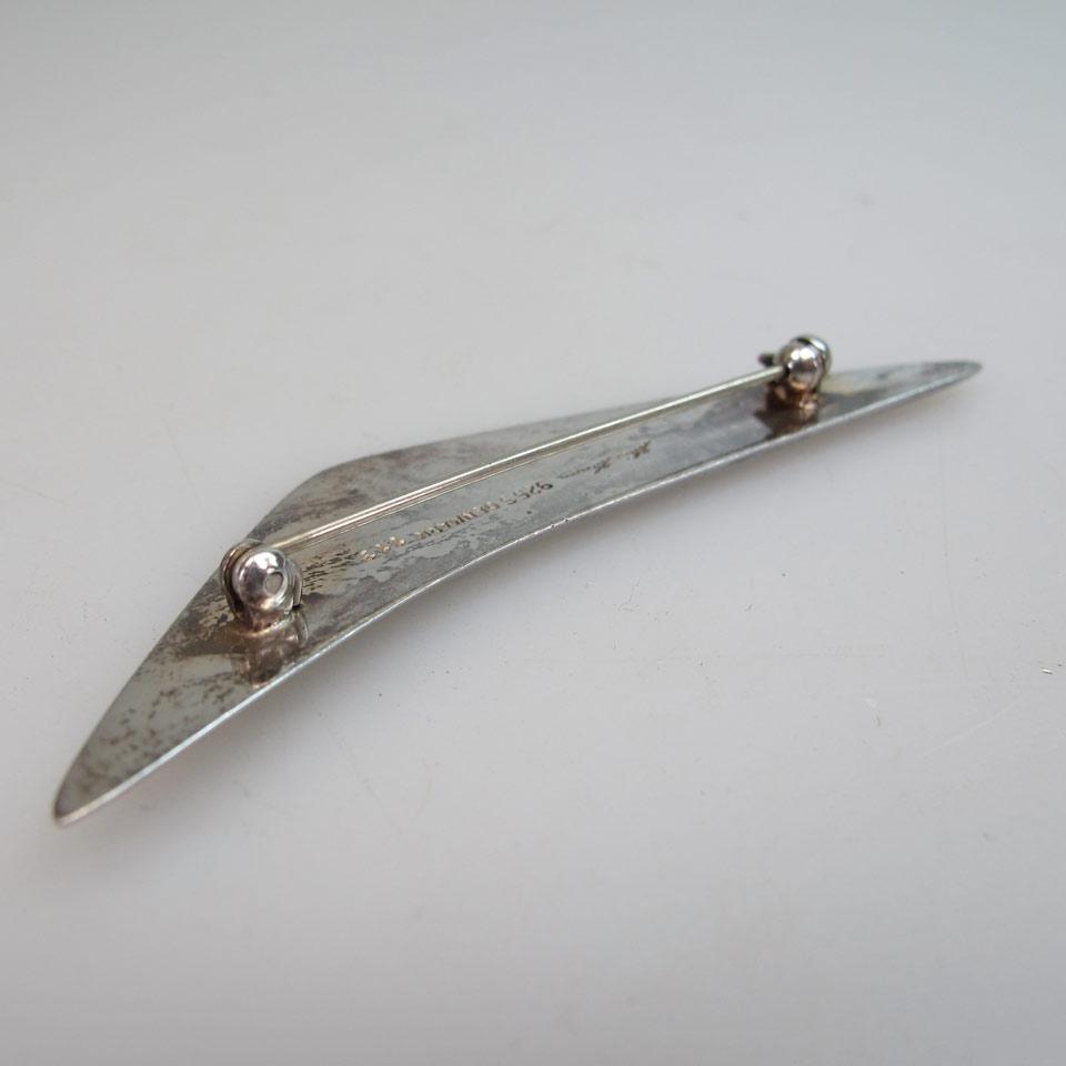 Hans Hansen Danish Sterling Silver Bar Pin