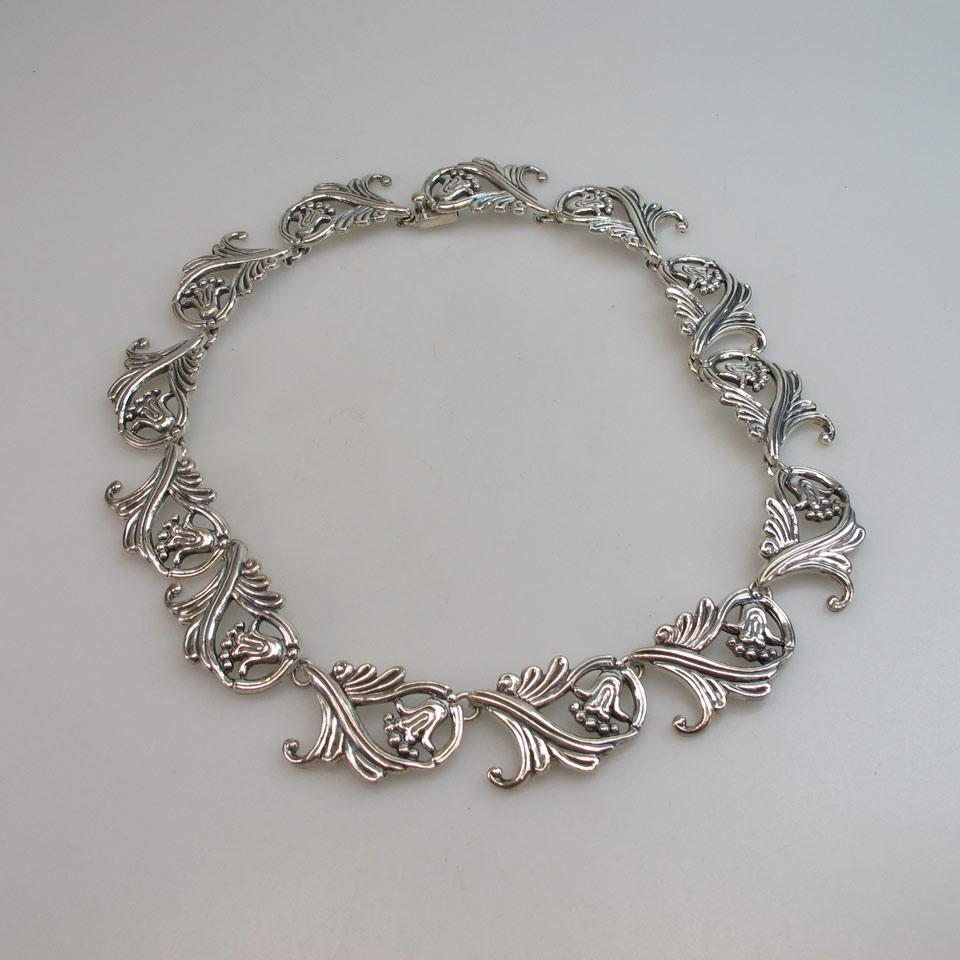 Melesio Rodriguez Mexican 950 Grade Silver Necklace