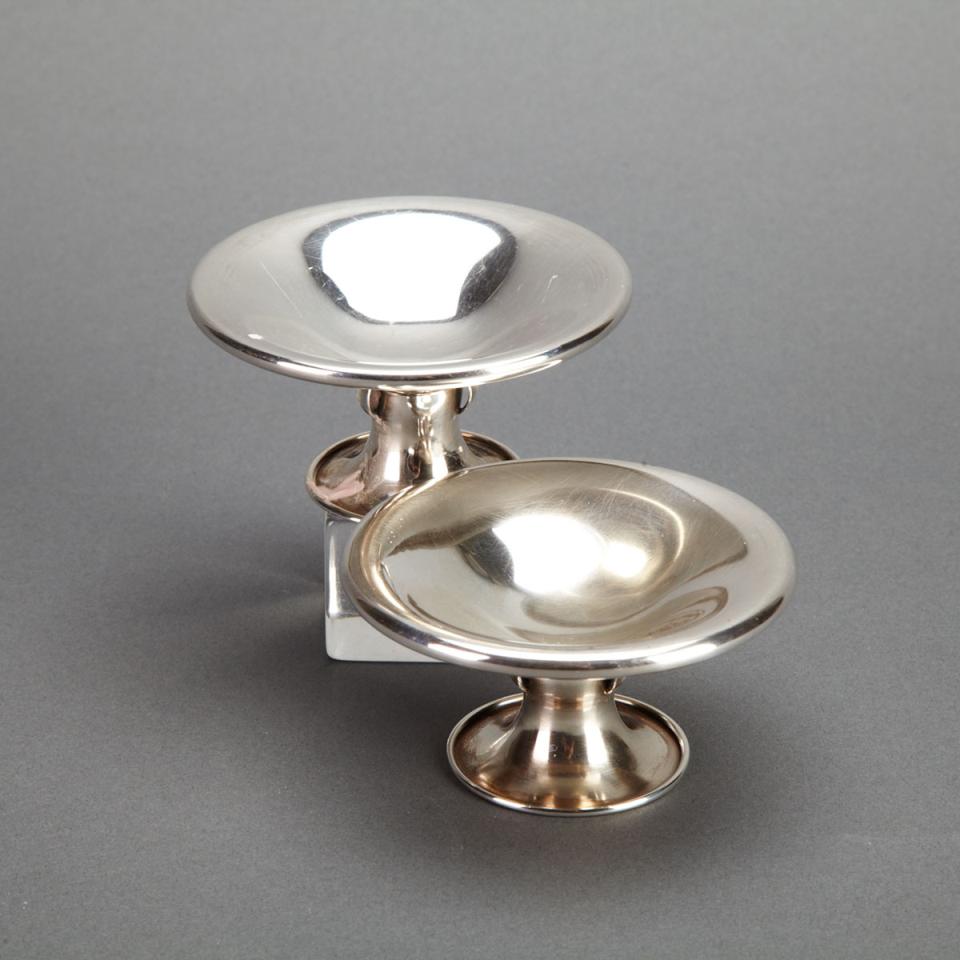 Pair of Canadian Silver Candlesticks, Carl Poul Petersen, Montreal, Que., mid-20th century