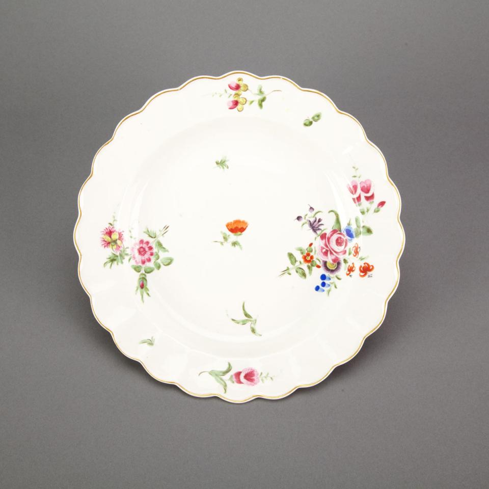 Worcester Lobed Plate, c.1770