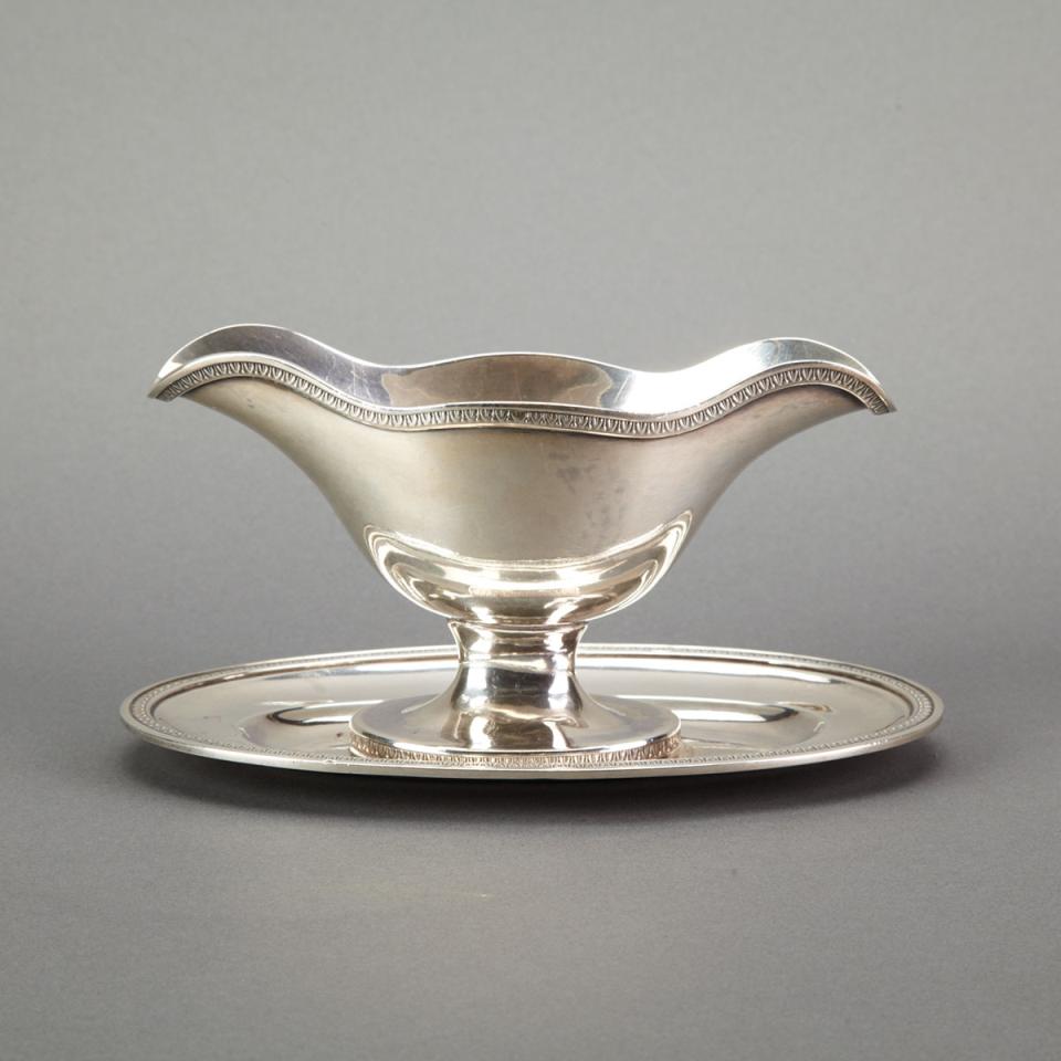 French Silver Sauce Boat, Paris, early 20th century