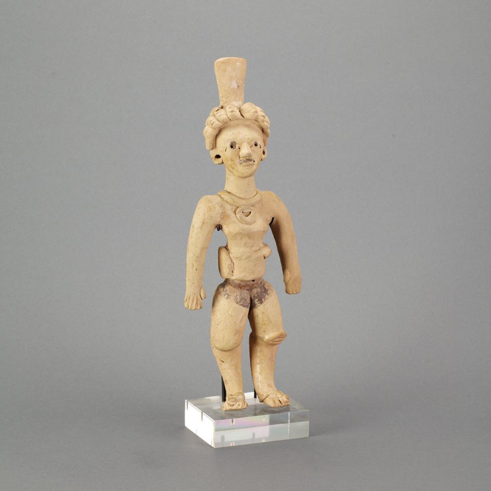 Pre-Columbian Huastec Pottery Figure of a Ball Player, Classic Period, 400-700 A.D.
