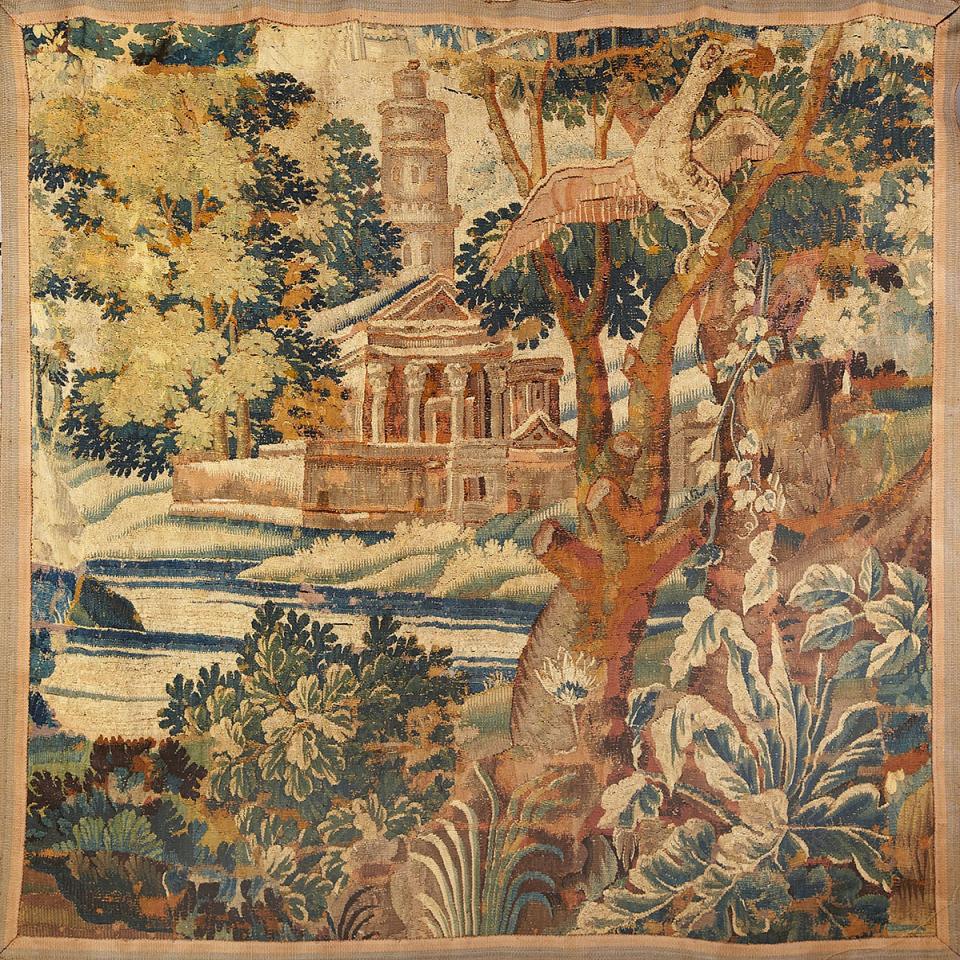 Flemish Verdure Landscape Tapesty, 17th century