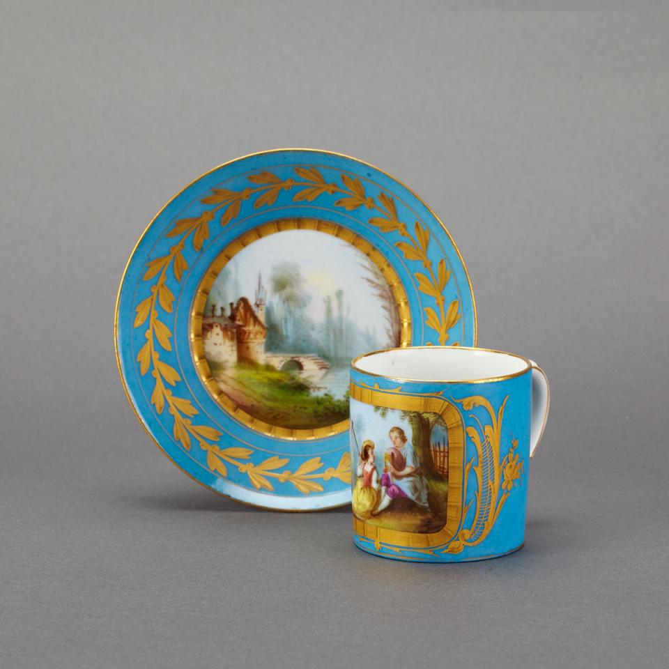 ‘Sèvres’ Cup and Saucer, late 19th century