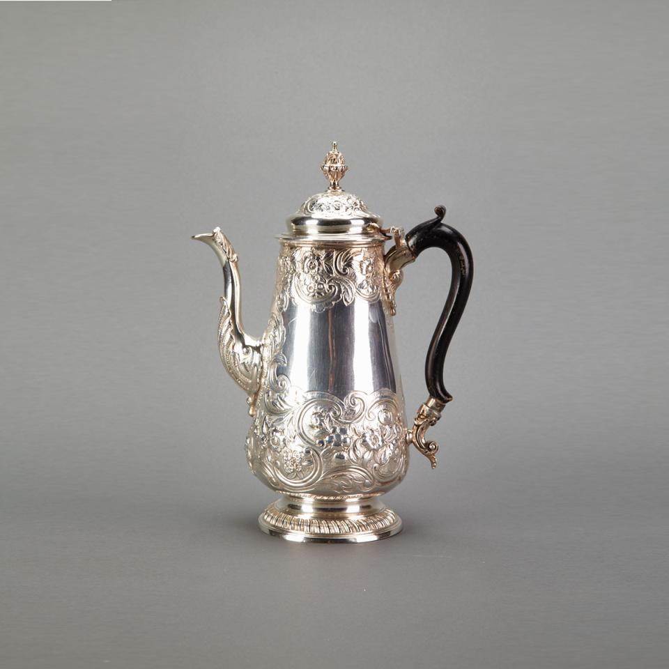 George III Silver Coffee Pot, London, 1777