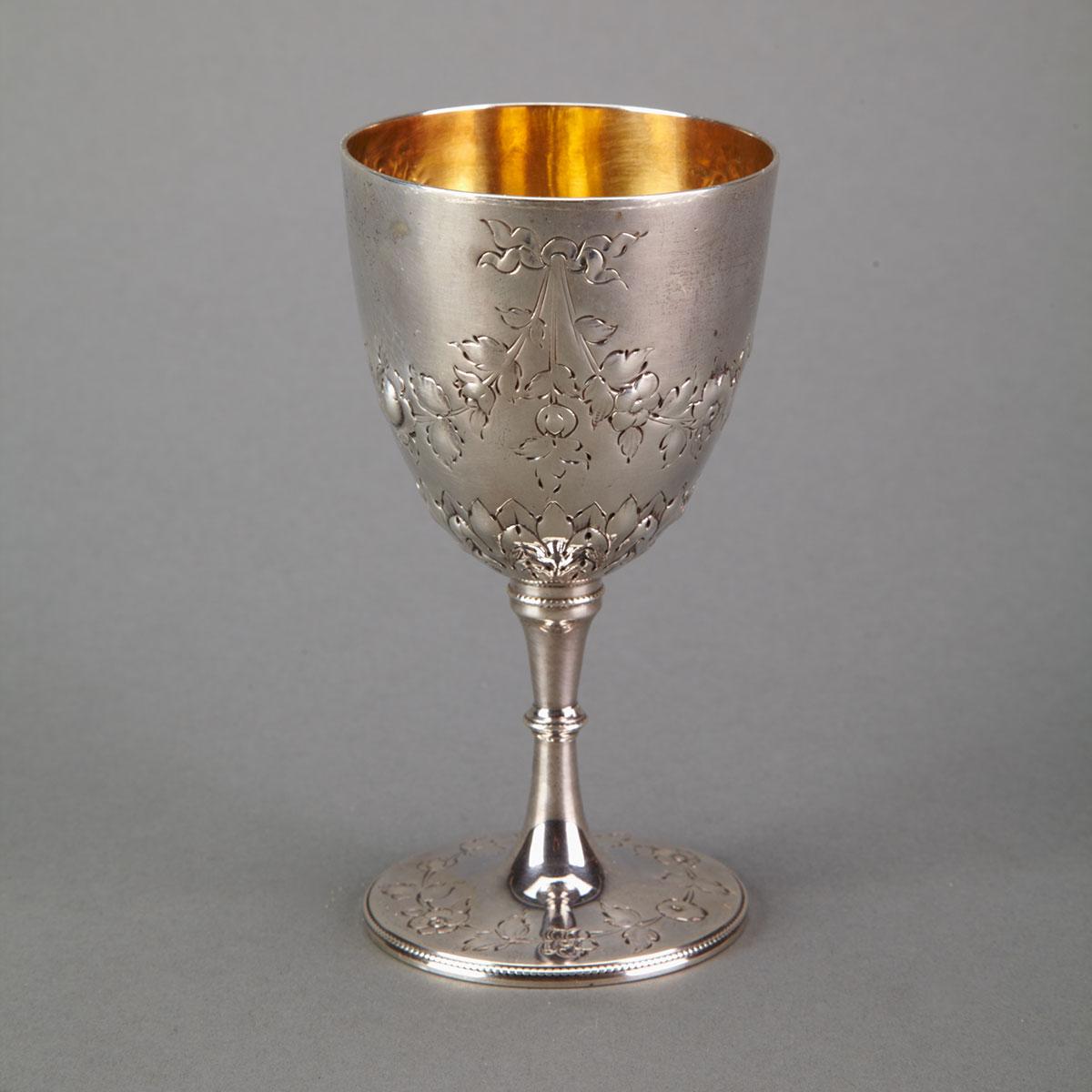 Victorian Silver Goblet, Edward Charles Brown, London, 1868