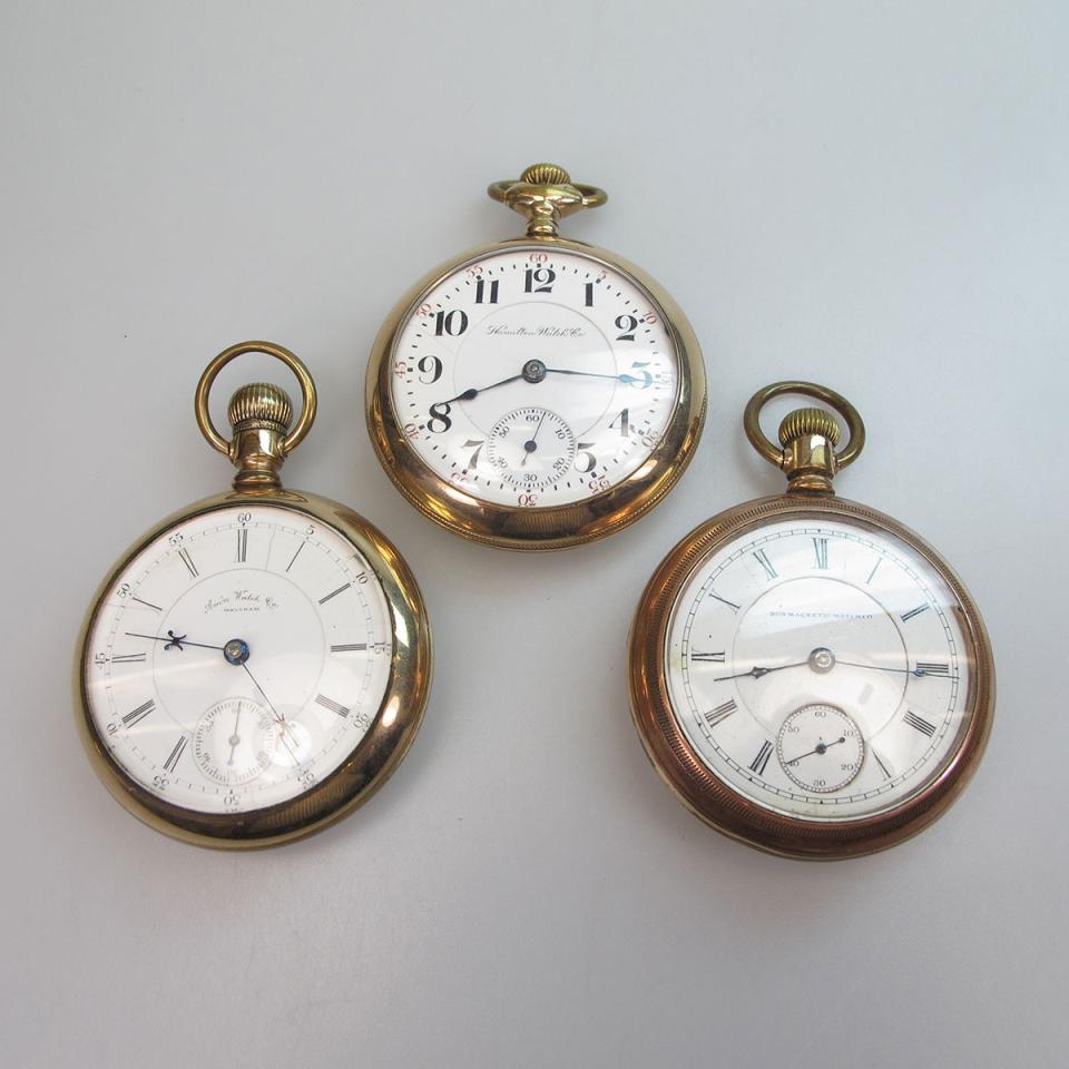 Non-Magnetic Watch Co. Of America Openface Stem Wind Pocket Watch