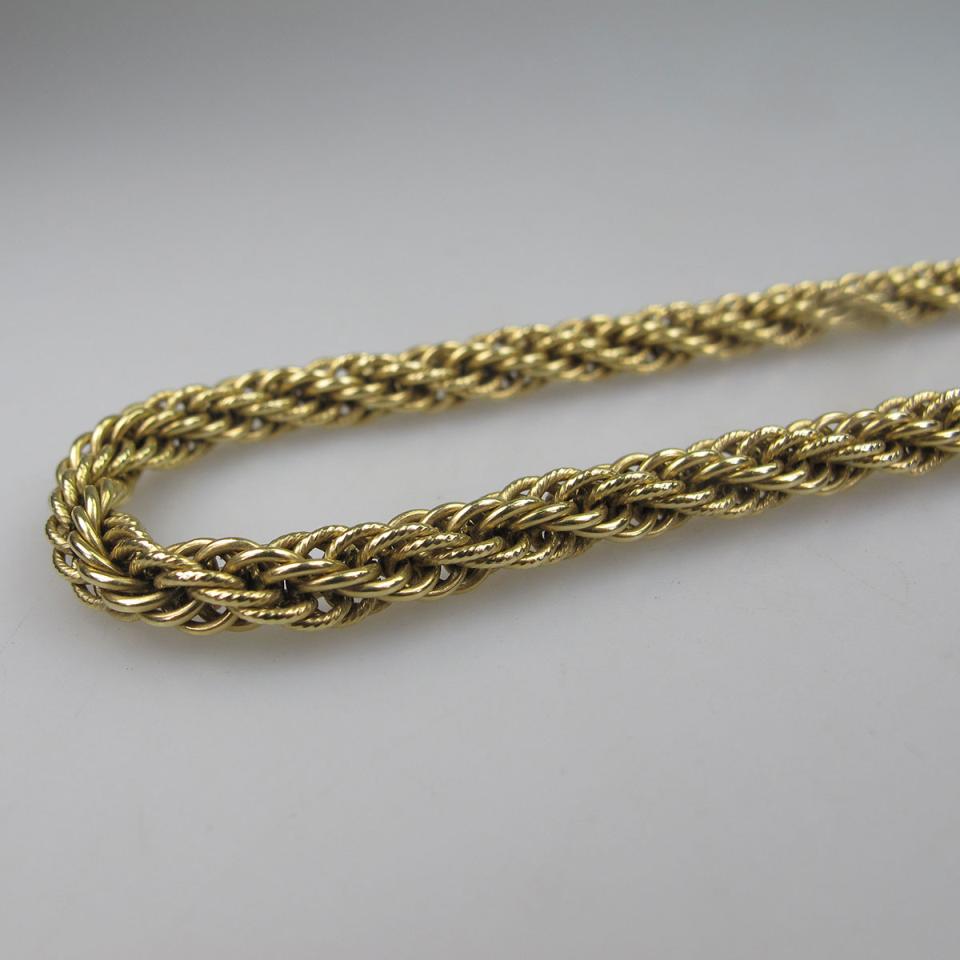 18k Yellow Gold Braided Chain