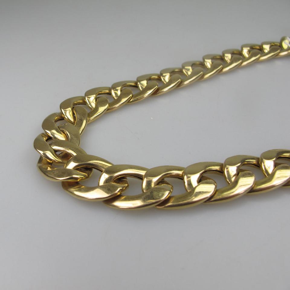 Italian 14k Yellow Gold Curb Link Chain