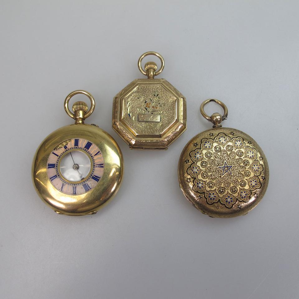 3 Lady’s Pocket Watches 