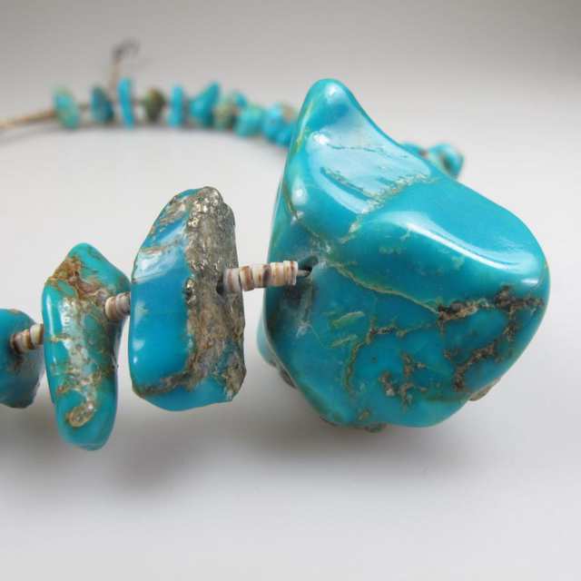 Single Strand Turquoise Nugget Necklace