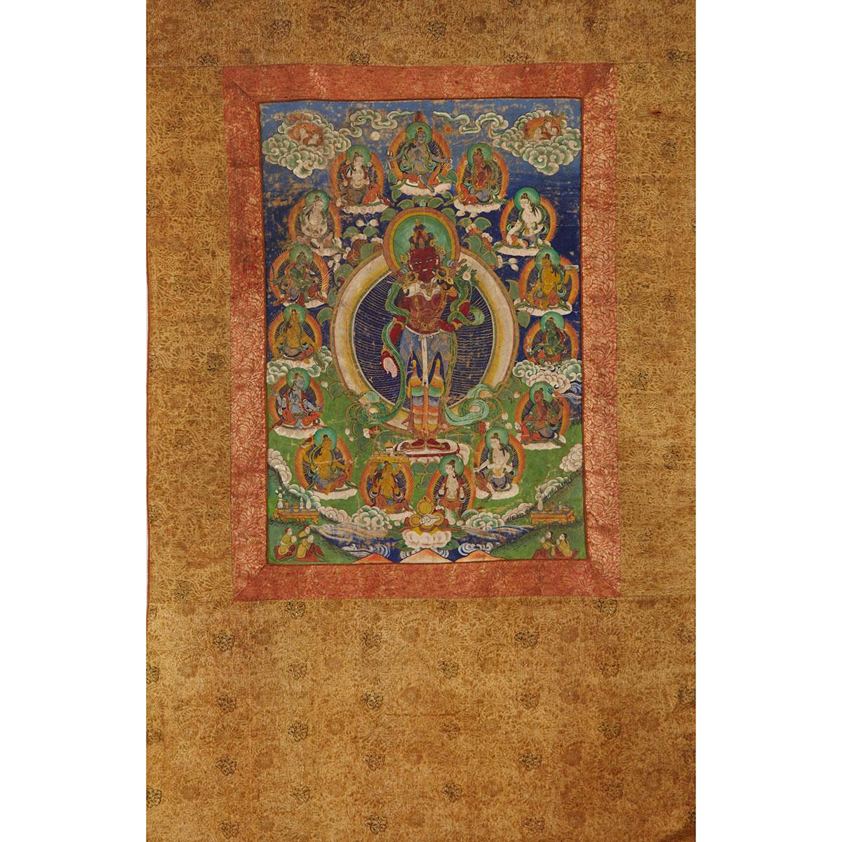 Thangkha of Tara, Tibet, Early 20th Century