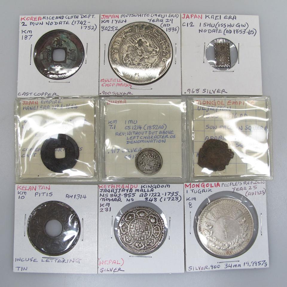 Quantity Of Coins, Token And Medallions From Nepal, 