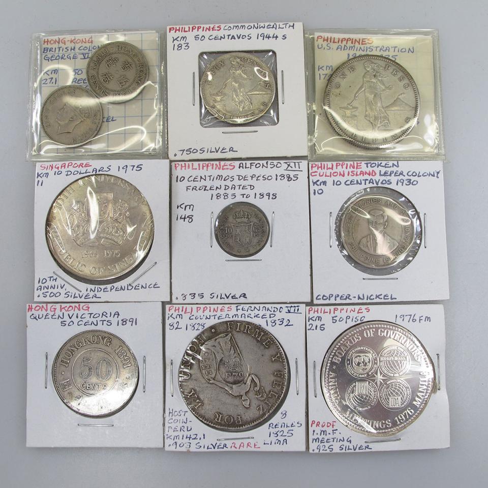 Quantity Of Coins, Tokens And Medallions from Hong Kong, Macau, The Philippines And Singapore