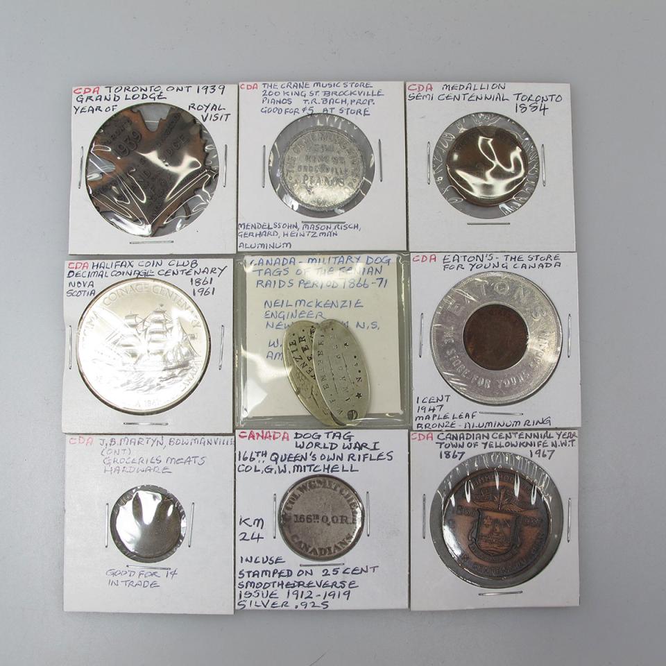 Quantity Of Canadian Gaming Tokens, Trade Tokens, And Medallions, Etc