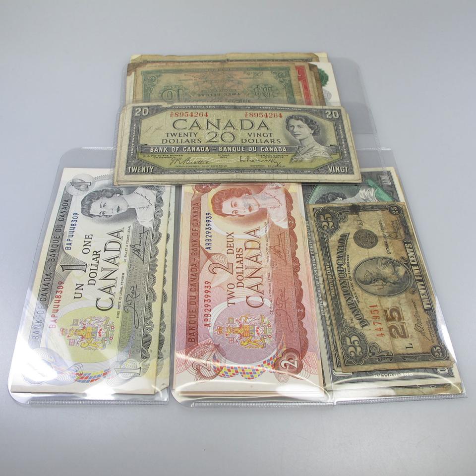 Quantity Of Canadian And Foreign Bank Notes