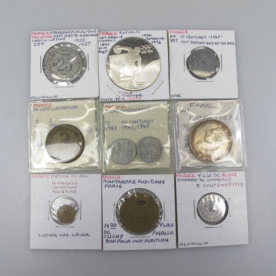 Quantity Of French Coins, Tokens And Medallions 