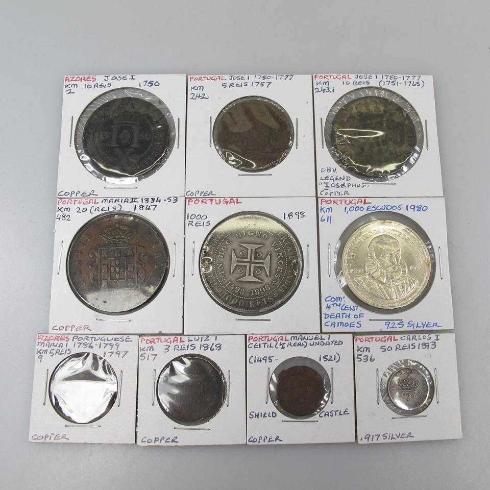 Quantity Of Portuguese Coins And Medallions 