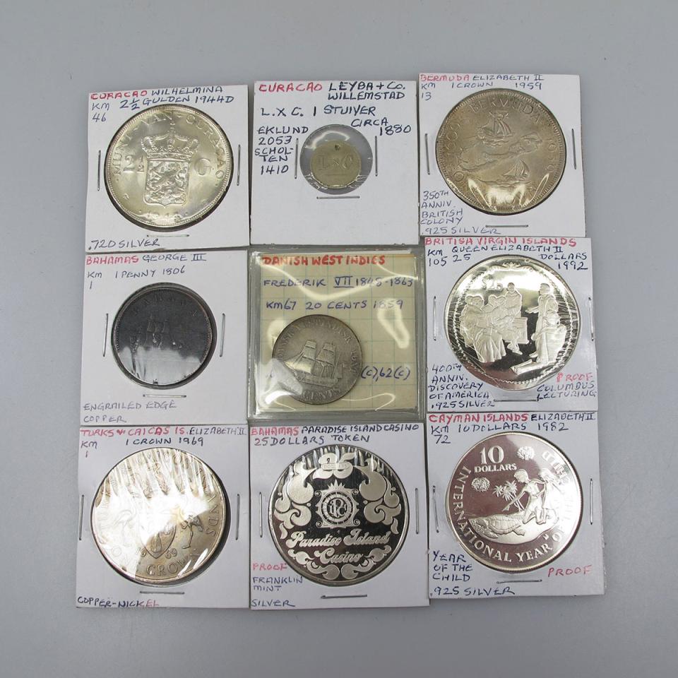 Quantity Of Coins And Tokens From The West Indies 