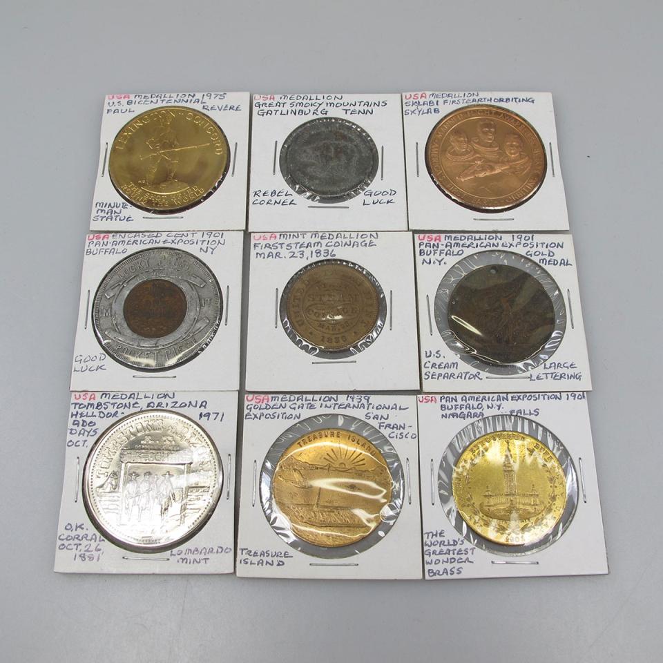 Large Quantity Of American Medallions And Commemoratives