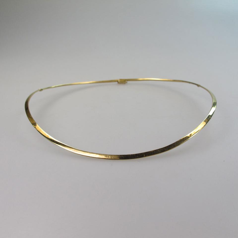 18k Yellow Gold Collar Necklace