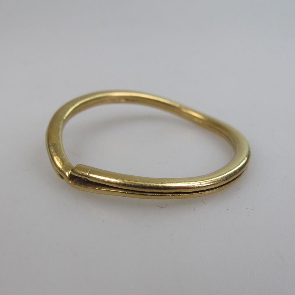 18k Yellow Gold Key Ring