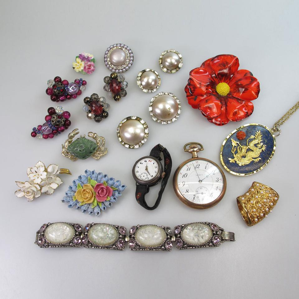Large Quantity Of Costume Jewellery, Watches, Etc