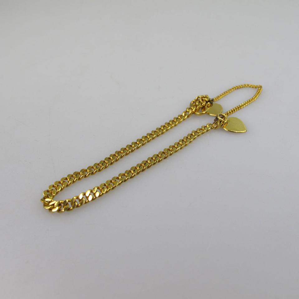 High Carat Yellow Gold Curb Link Bracelet