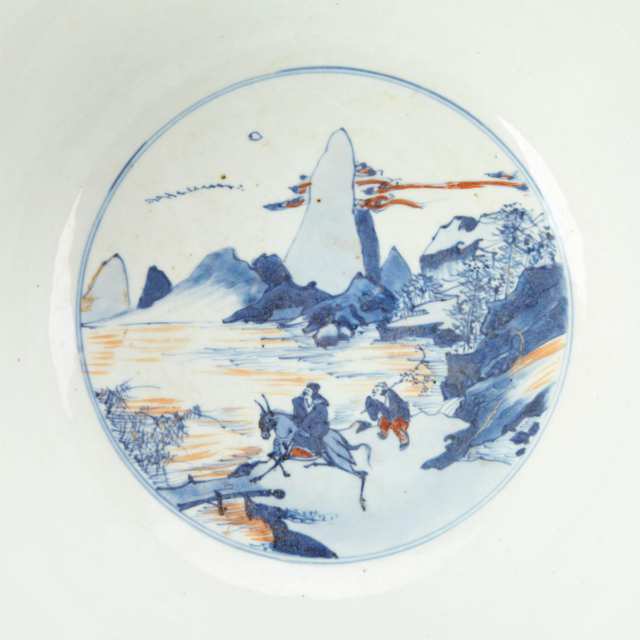Large Blue and White Bowl, Kangxi Period (1622-1722)