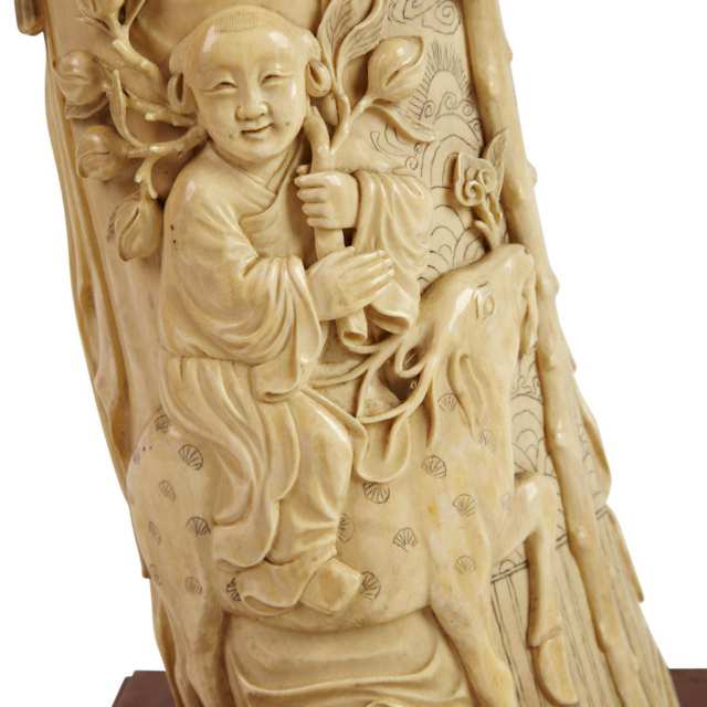 Massive Ivory Carved Immortal
