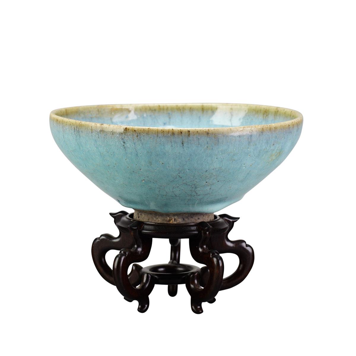 Jun Yao Glazed Bowl, Qing Dynasty or Earlier