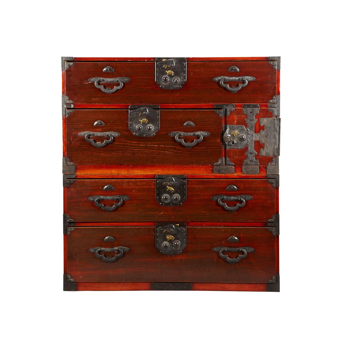 Pair of Stackable Tansu, 19th Century