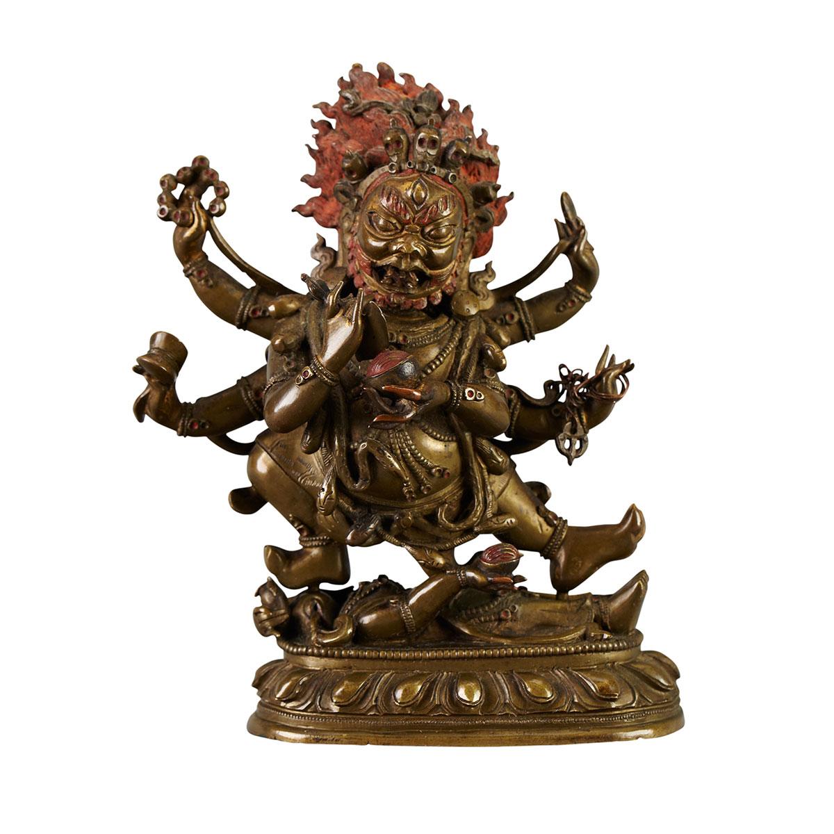 Bronze Figure of Mahakala, Tibet, 18th Century
