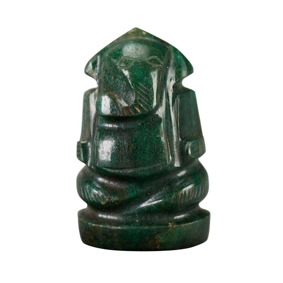 Small Aventurine Figure of Ganesh, India