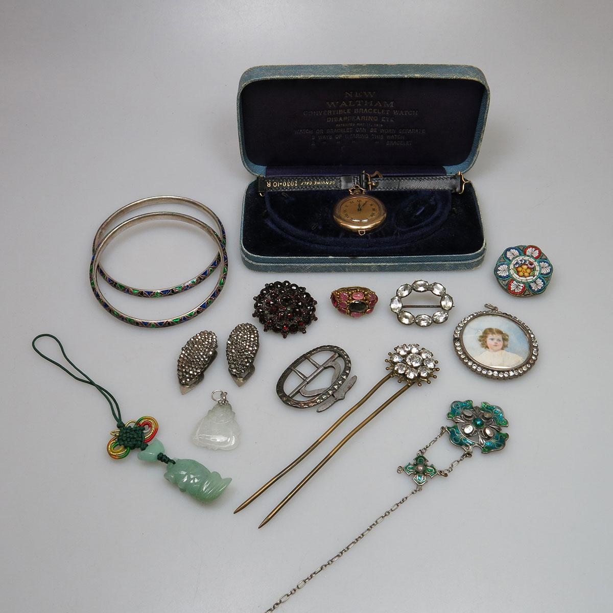 Small Quantity Of Silver, Silver-Plated And Costume Jewellery