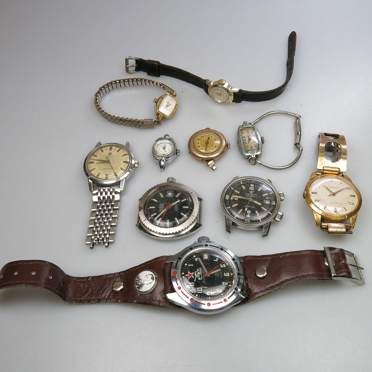 10 Various Wristwatches
