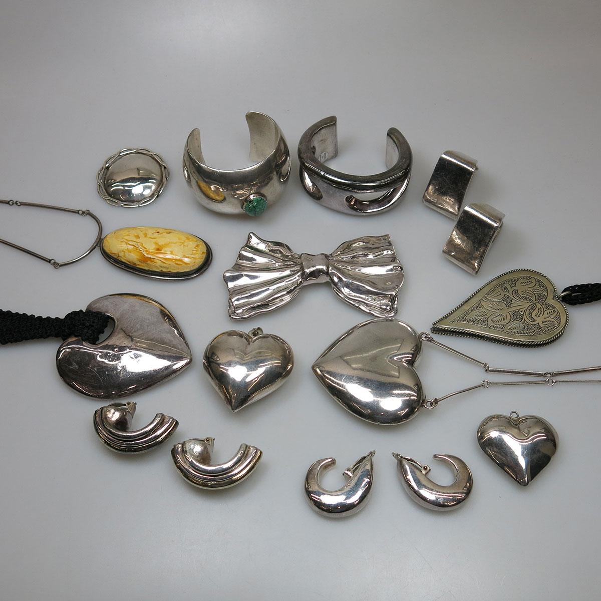 Quantity Of Various Silver Jewellery, Etc