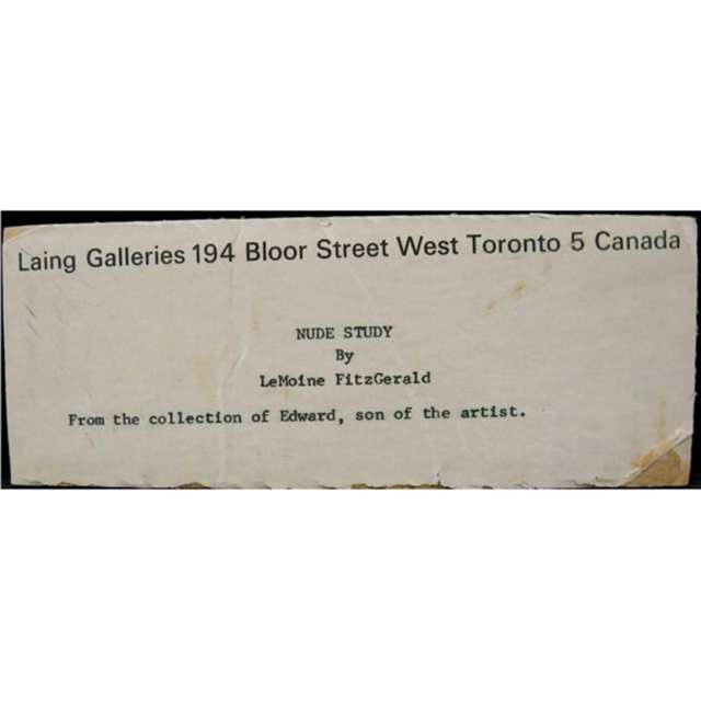 LIONEL LEMOINE FITZGERALD (CANADIAN, 1890-1956) 
