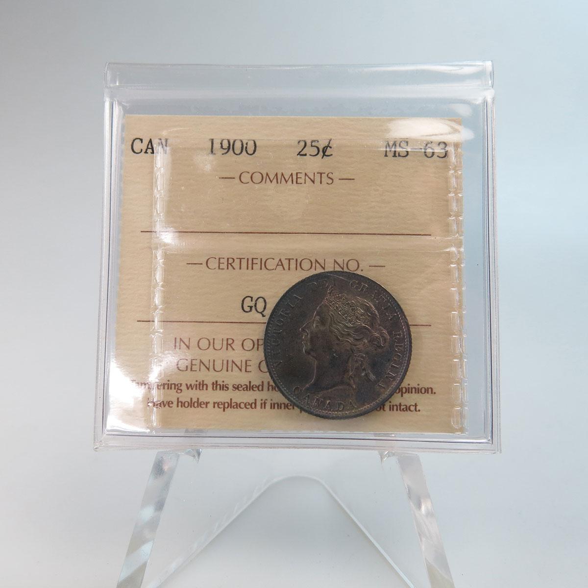 Canadian 1900 Twenty-Five Cent