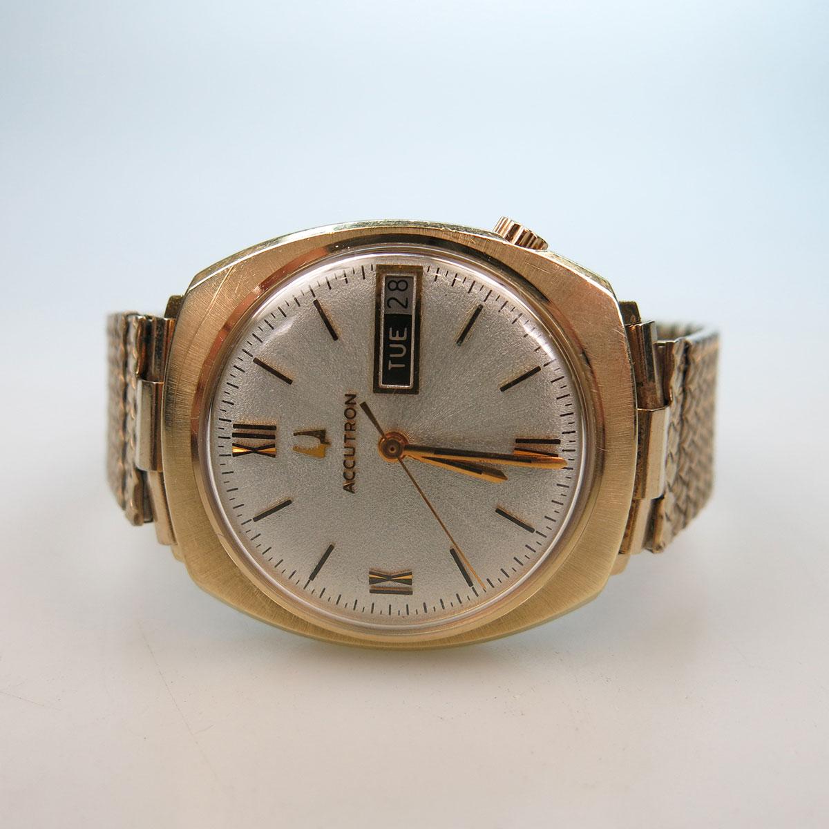 Men’s Bulova Accutron Electric Wristwatch With Day And Date