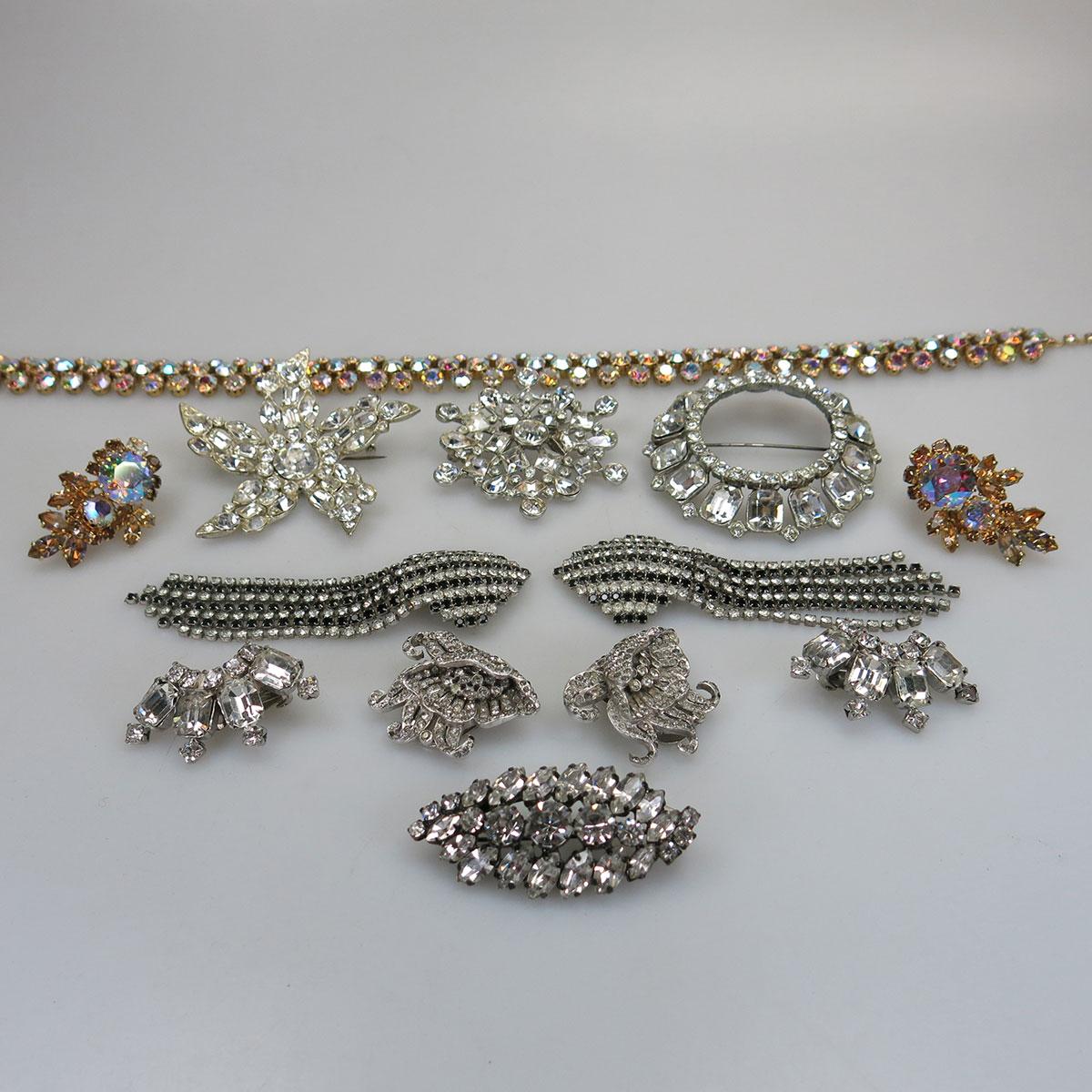 Small Quantity Of Rhinestone Jewellery