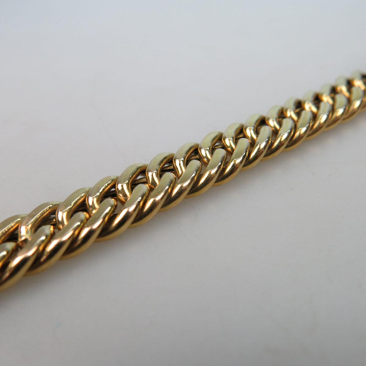 Austrian 14k Yellow Gold Double Curb Link Bracelet