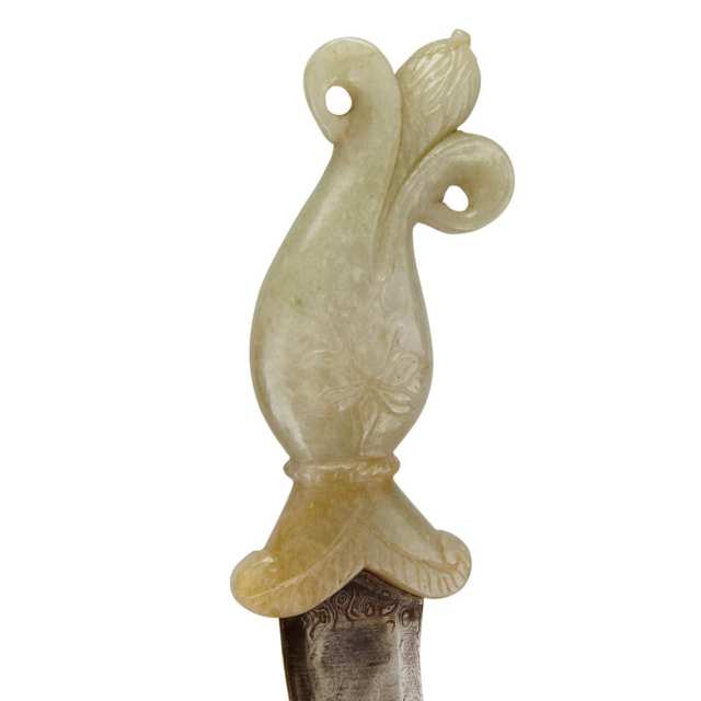 Mughal-Style Jade Handle and Steel Dagger, 19th Century