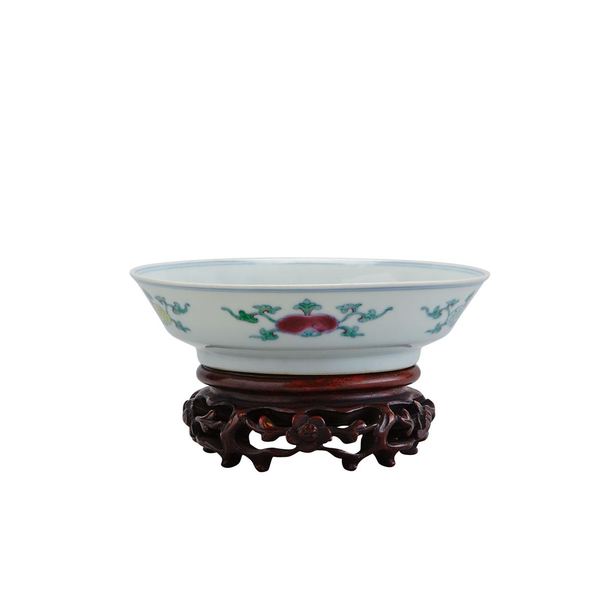 Small Doucai Saucer Dish, Yongzheng Mark